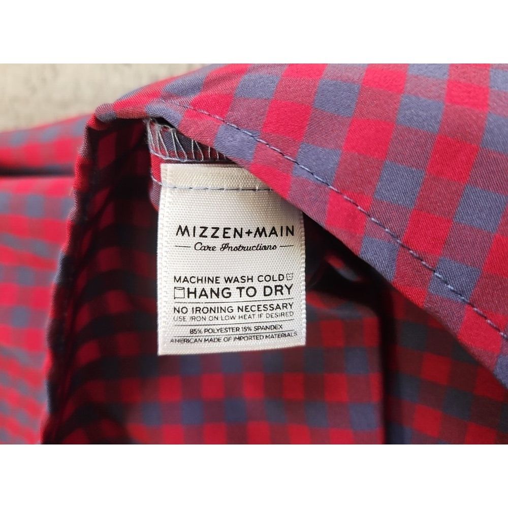 JJ Watt For‎ Mizzen+Main Men's XL Trim Fit Stretch Long Sleeve Button Shirt USA - Picture 4 of 7